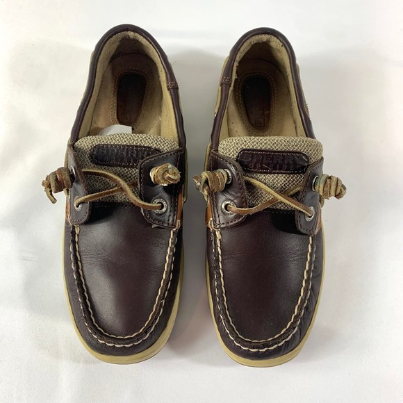 Sperry Angelfish Leather Loafer Boat Shoes Women's 6.5 - Picture 2 of 8